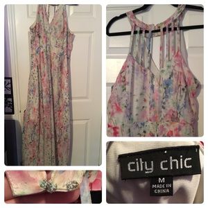 City Chic Floral Maxi Dress